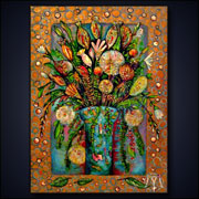 Blumenfantasie (2009) | 40 x 30 cm | Acryl auf Leinwand