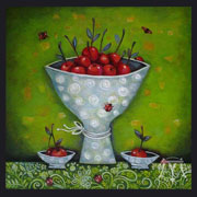 Dessert (2014) | 30 x 30 cm | Acryl auf Leinwand