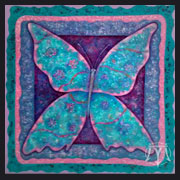 Falter (2015) | 80 x 80 cm | Acryl auf Leinwand