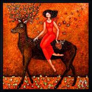 Hirsch (2006) | 80 x 80 cm | Acryl auf Leinwand