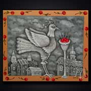 Kirschen (2010) | 50 x 60 cm | �l auf Leinwand