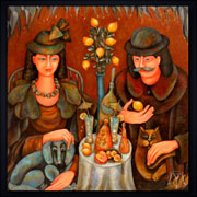 Limonen Cocktail (2007) | 80 x 80 cm | Acryl auf Leinwand