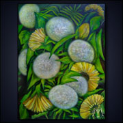 L&ouml;wenzahn (2003) | 80 x 60 cm | Acryl auf Leinwand