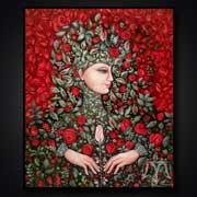 Rosen (2010) | 60 x 50 cm | �l auf Leinwand