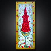 Sommerdessert (2010) | 20 x 50 cm | Acryl auf Leinwand