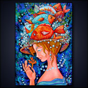 Meerfrau (2007) | 50 x 70 cm | Acryl auf Leinwand