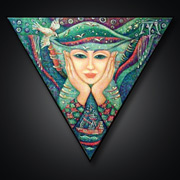 Neva (2011) | 40 x 40 x 40 cm | Acryl auf Leinwand